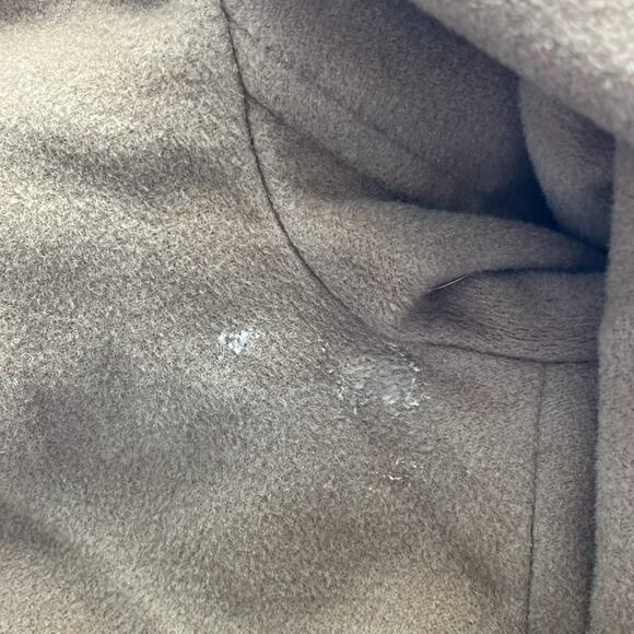 J Jill reversible wool blend coat hood tan brown size medium - Picture 11 of 14